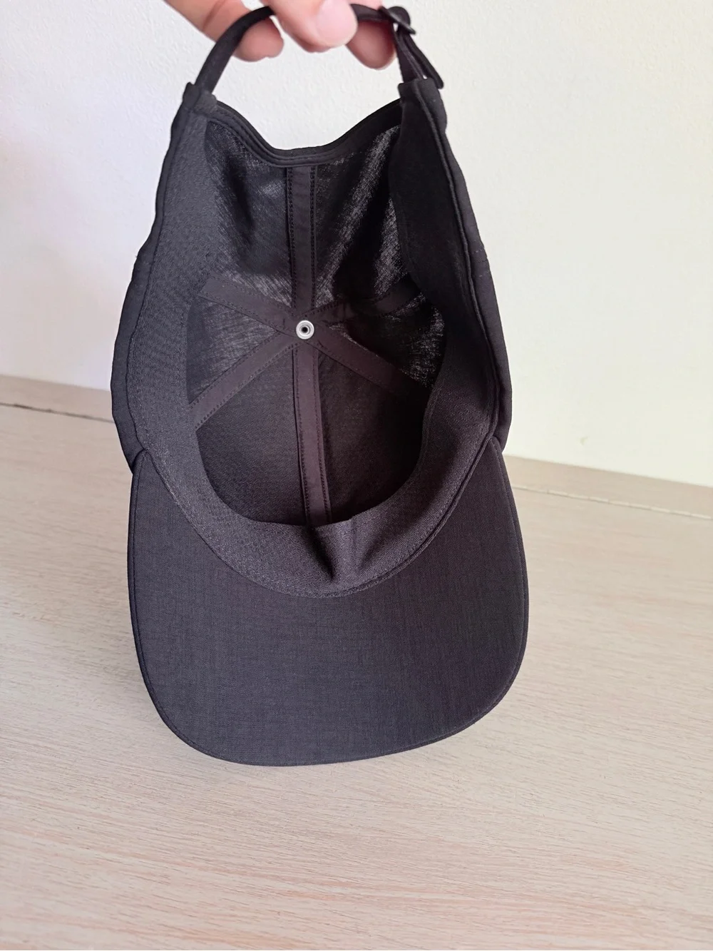 Lululemon Black Running Baseball Cap & Fast Paced Visor Set (lot 2) Adjustable